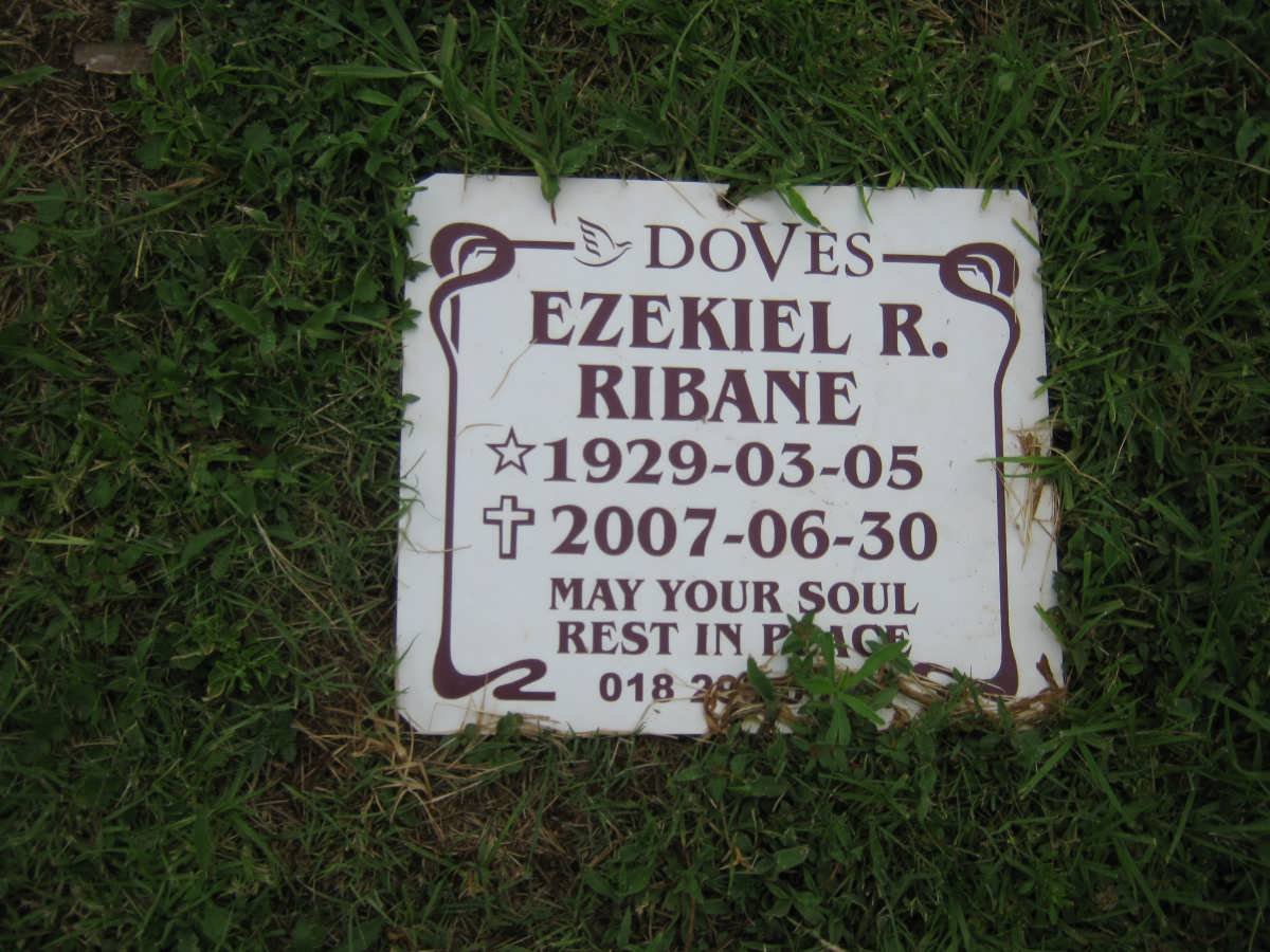 RIBANE Ezekiel R. 1929-2007