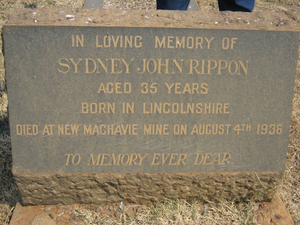 RIPPON Sydney John -1936