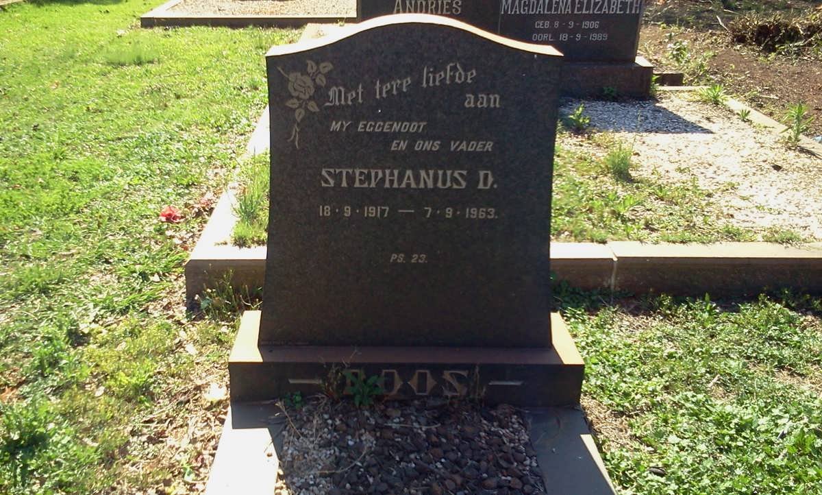 ROOS Stephanus D. 1917-1963