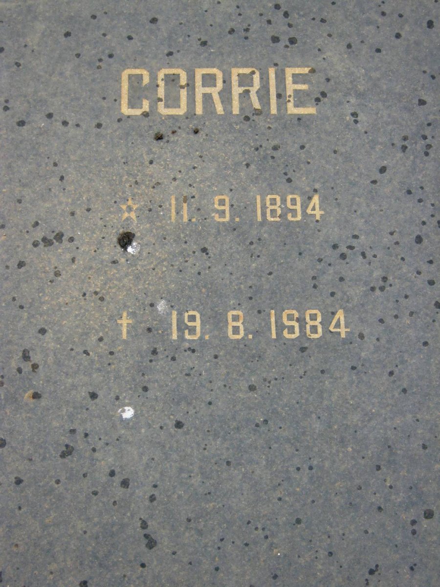 ROUX Corrie, le 1894-1984