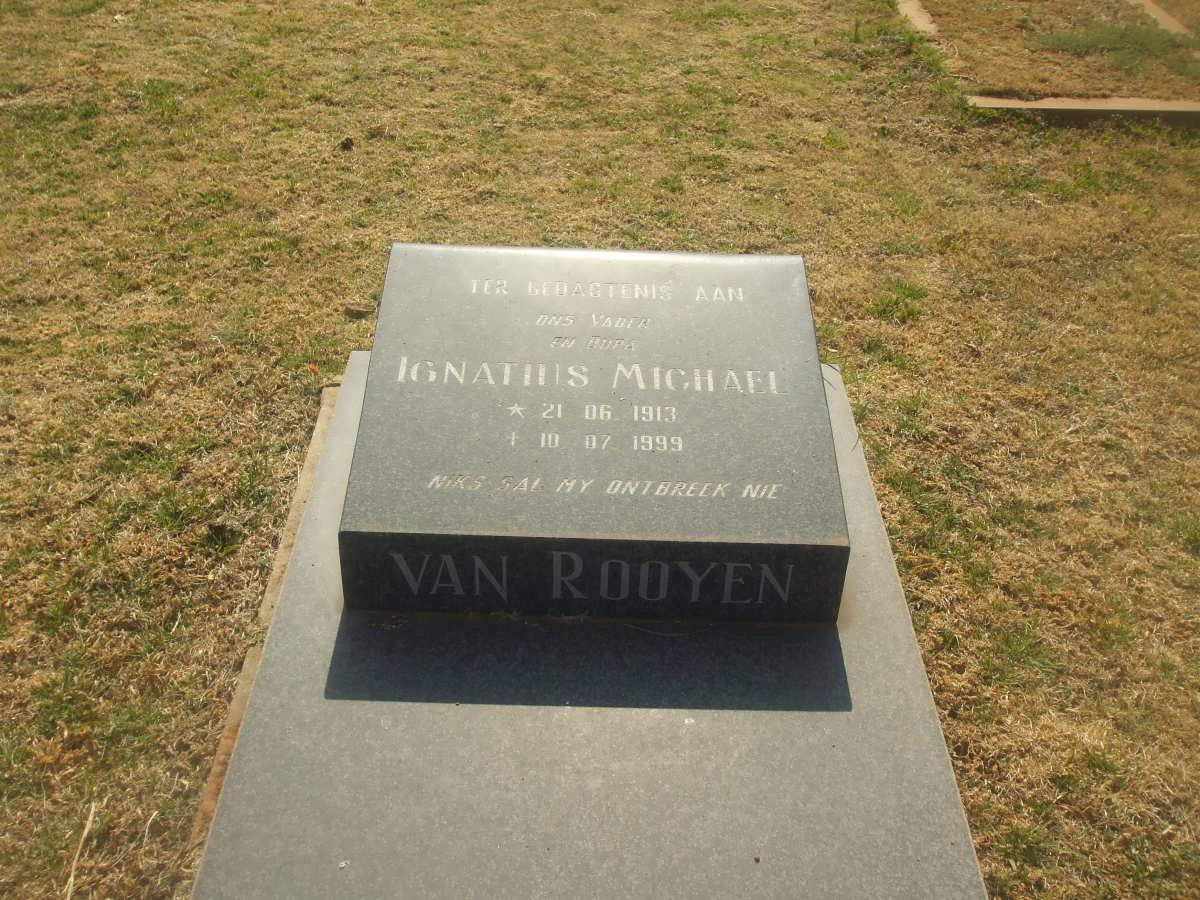 ROOYEN Ignatius Michael, van 1913-1999