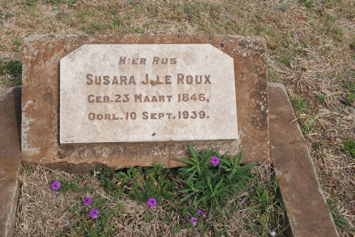 ROUX Susara J., le 1846-1939