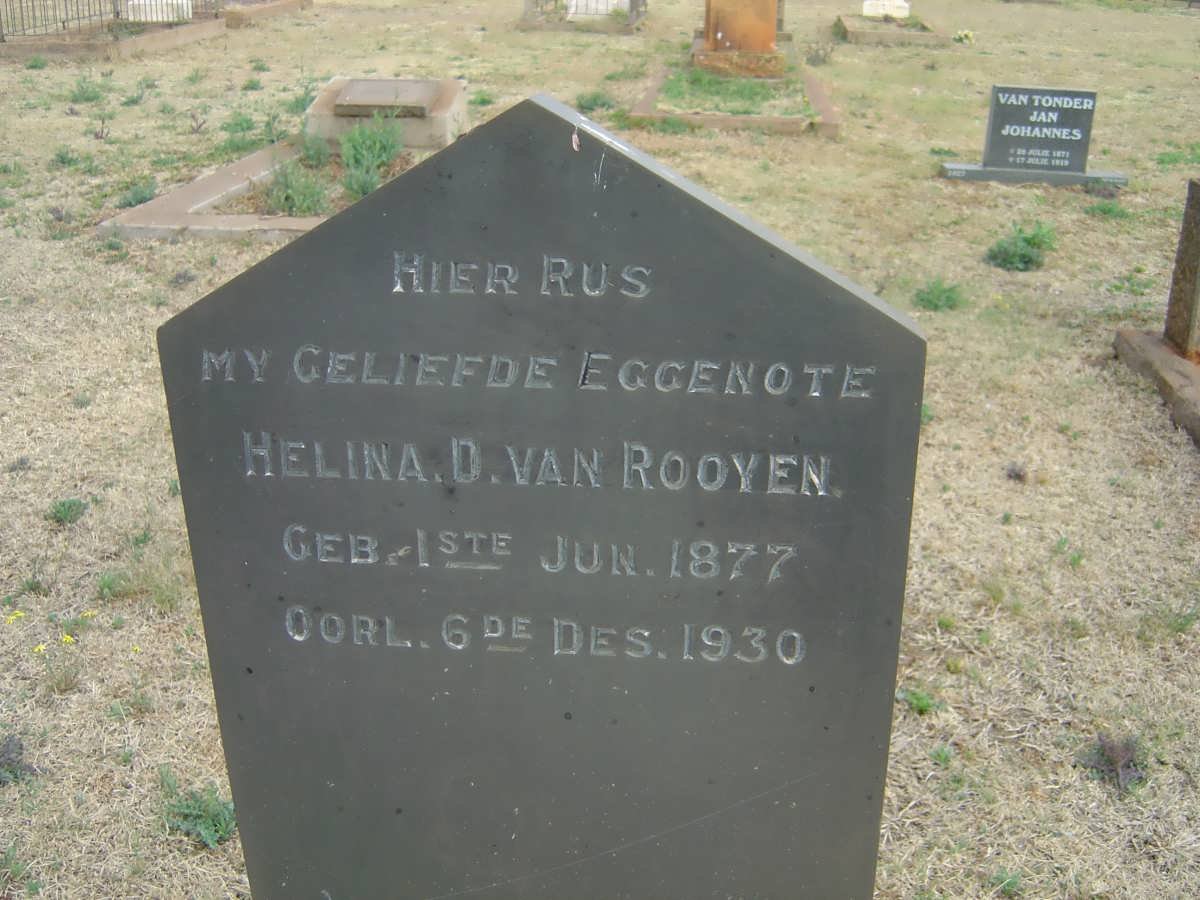 ROOYEN Helina D., van 1877-1930