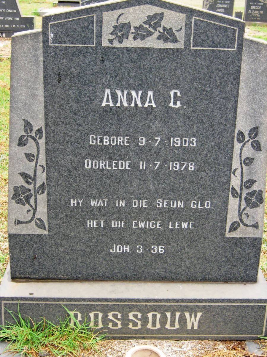 ROSSOUW Anna C. 1903-1978