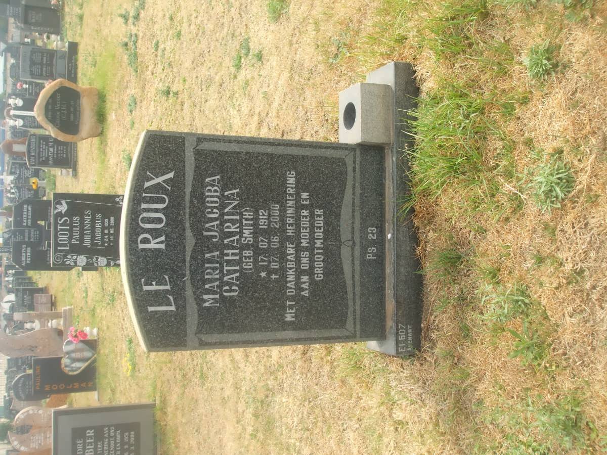 ROUX Maria Jacoba Catharina nee SMITH 1912-2000