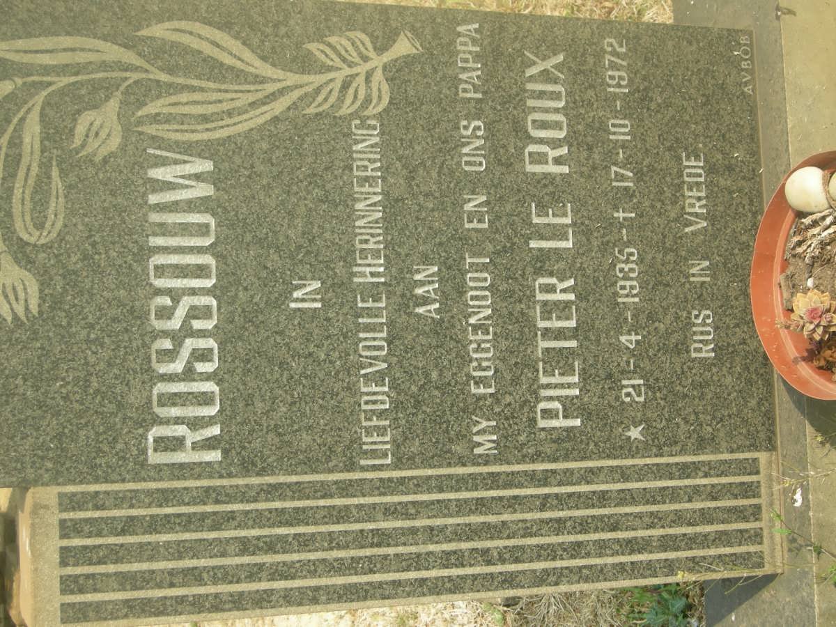 ROSSOUW Pieter le Roux 1935-1972