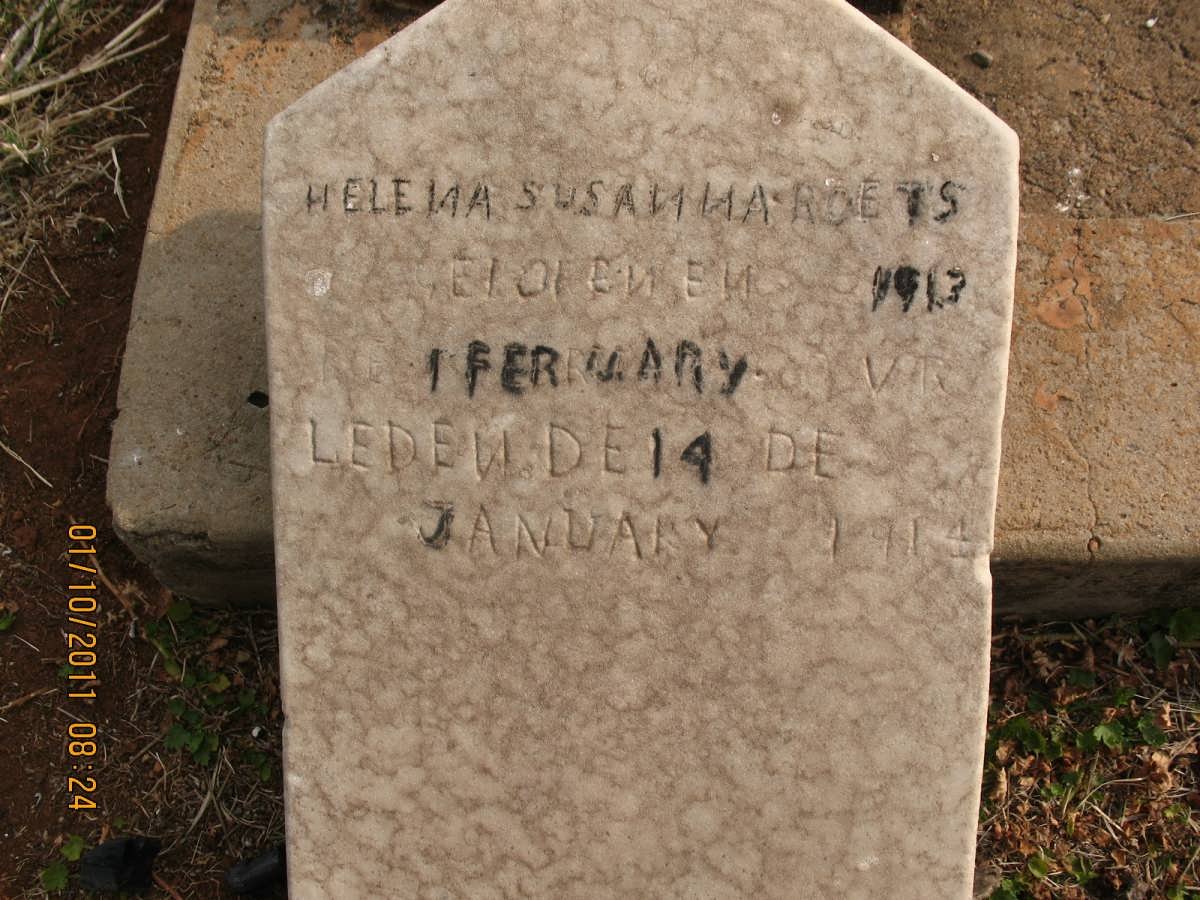 ROETS Helena Susanna 1913-1917