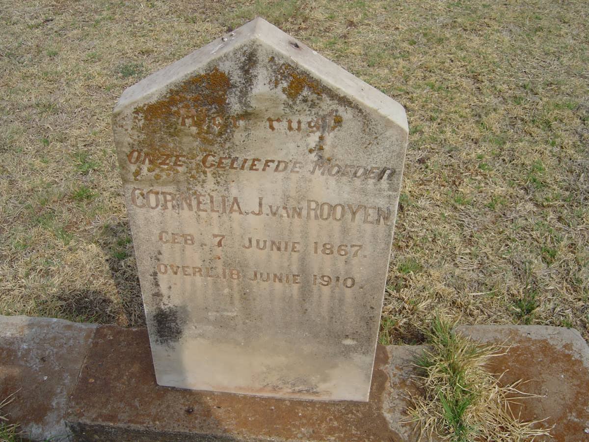 ROOYEN Cornelia J., van 1867-1910