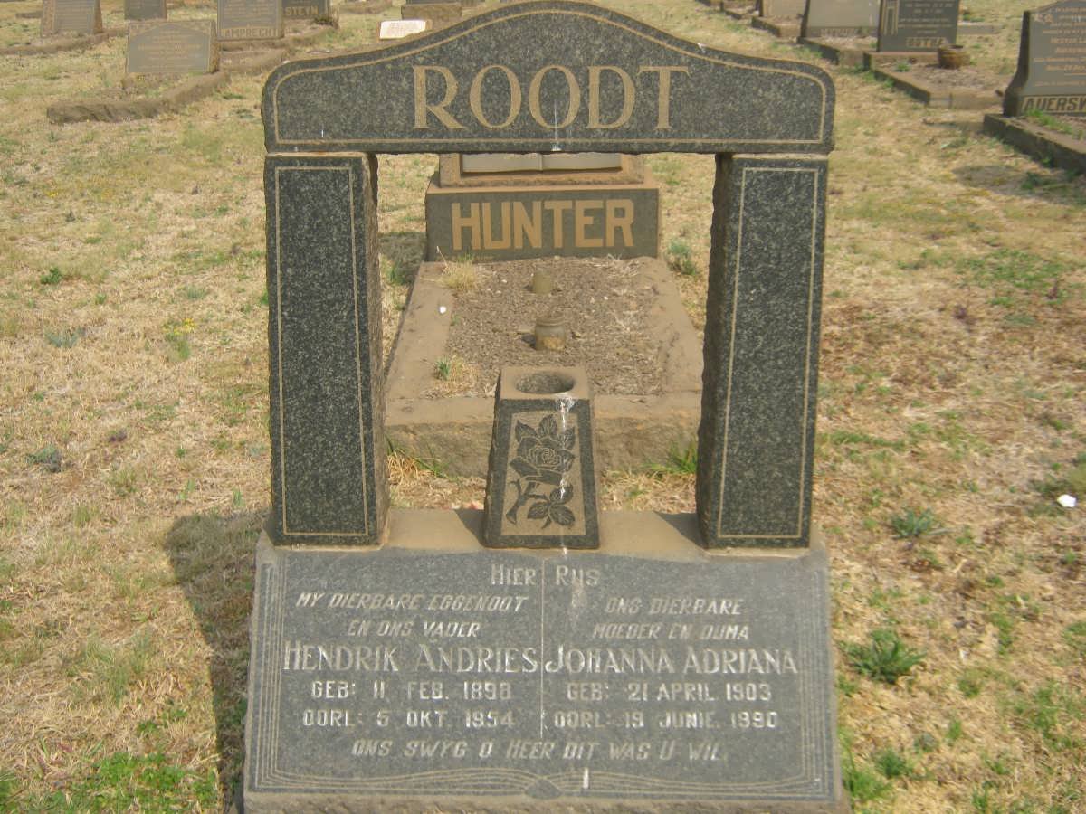 ROODT Hendrik Andries 1898-1954 &amp; Johanna Adriana 1903-1990