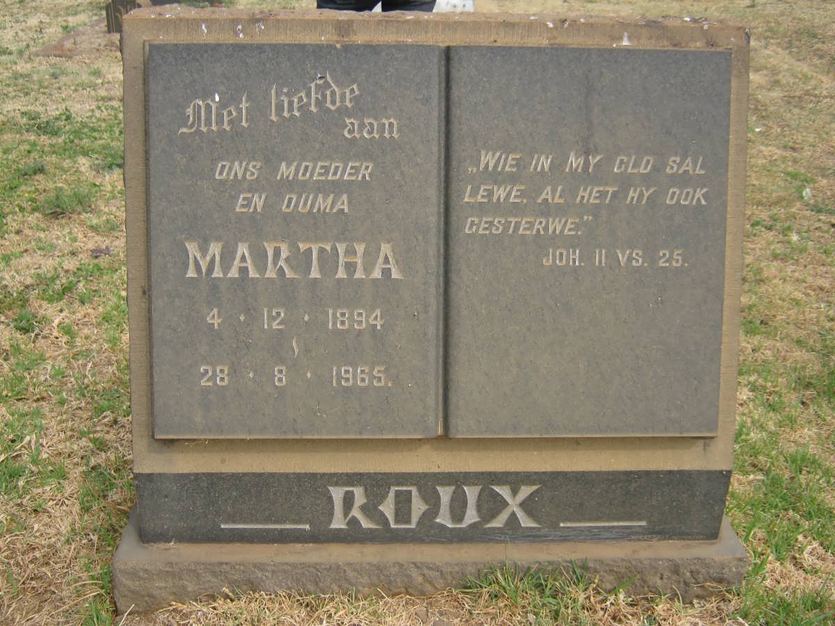 ROUX Martha 1894-1965