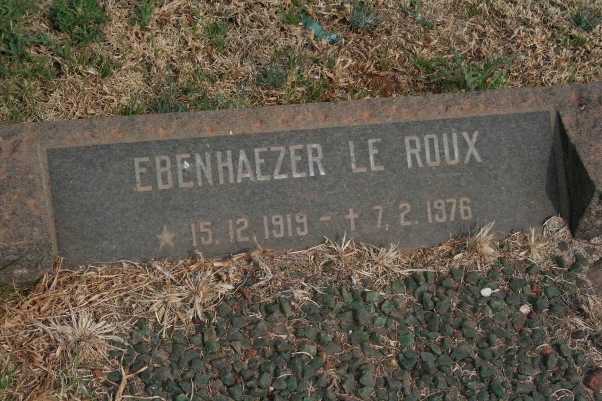 ROUX Ebenhaezer, le 1919-1976