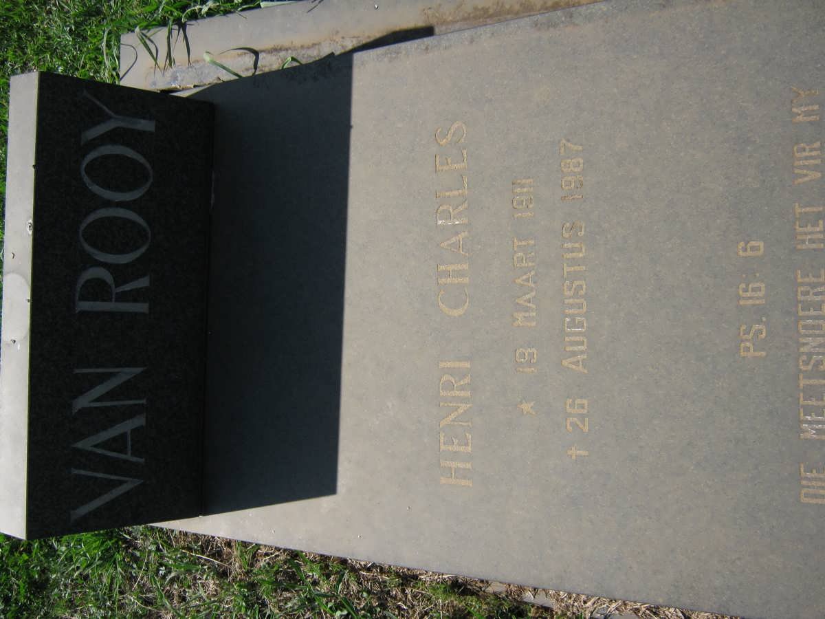 ROOY Henri Charles, van 1911-1987