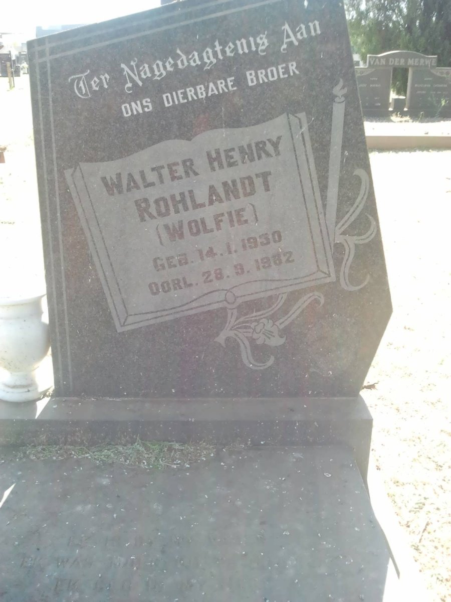 ROHLANDT Walter Henry 1930-1982