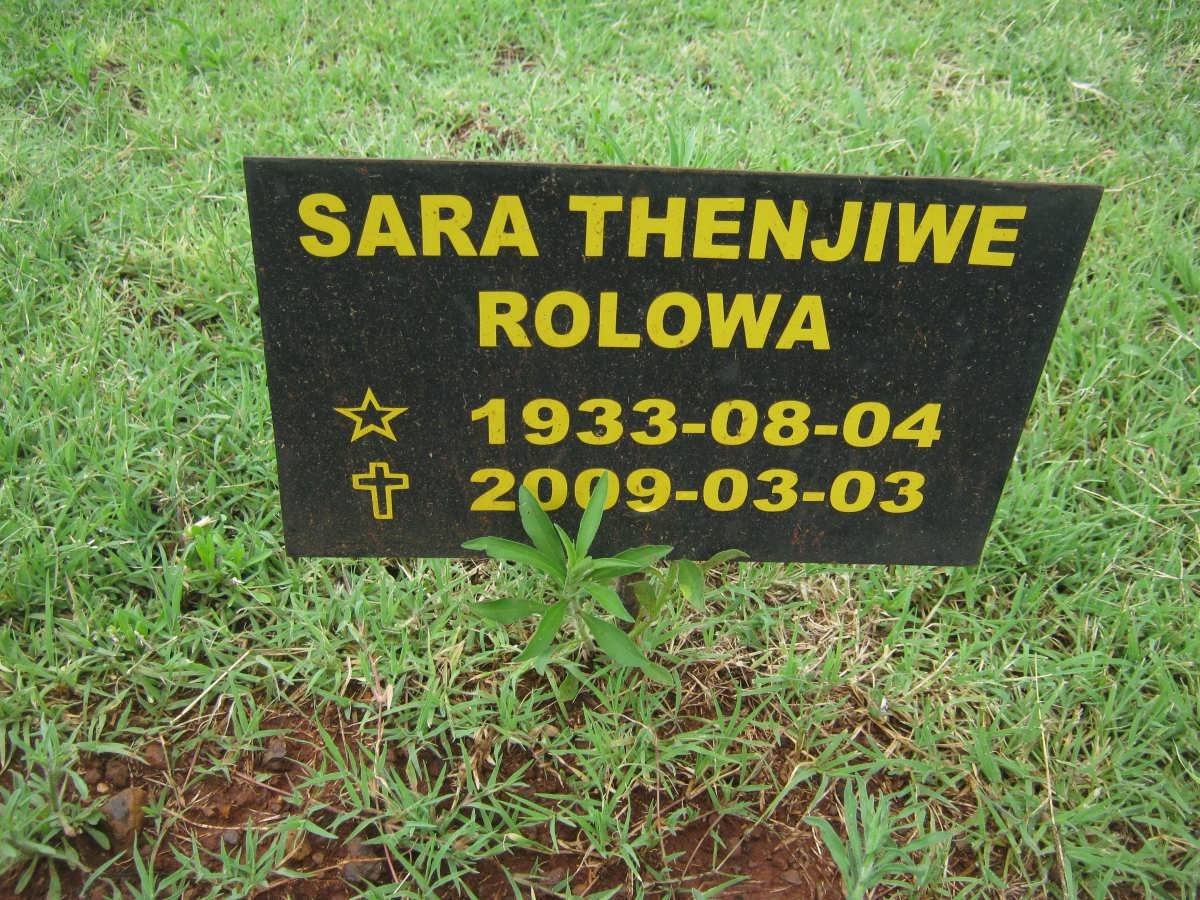 ROLOWA Sara Thenjiwe 1933-2009