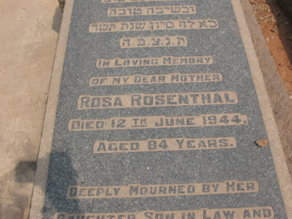 ROSENTHAL Rosa -1944