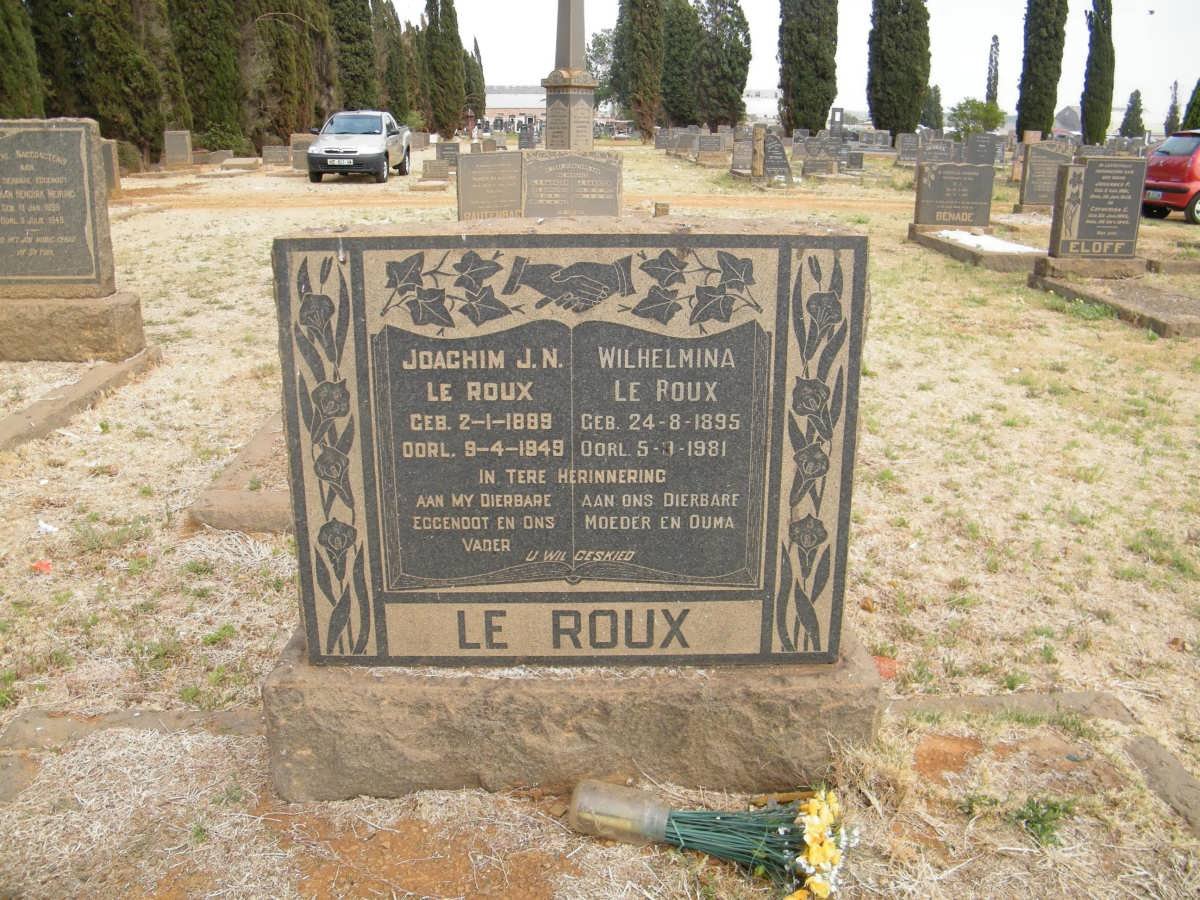 ROUX Joachim J.N., le 1889-1949 &amp; Wilhelmina 1895-1981