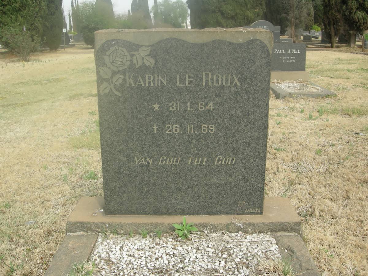 ROUX Karin, le 1964-1969