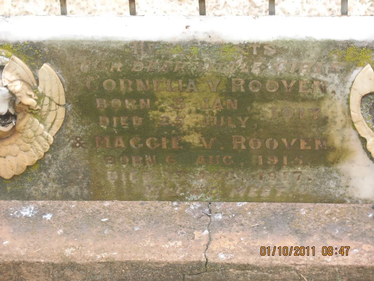 ROOYEN Maggie, v. 1915-1917 :: VAN ROOYEN Cornelia 1917-1917
