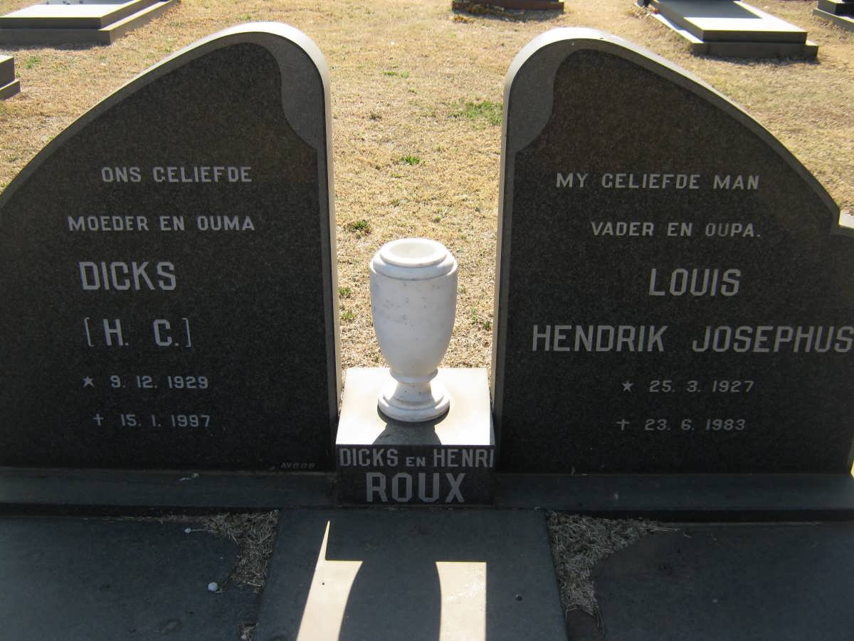 ROUX Louis Hendrik Josephus 1927-1983 &amp; H.C. 1929-1997