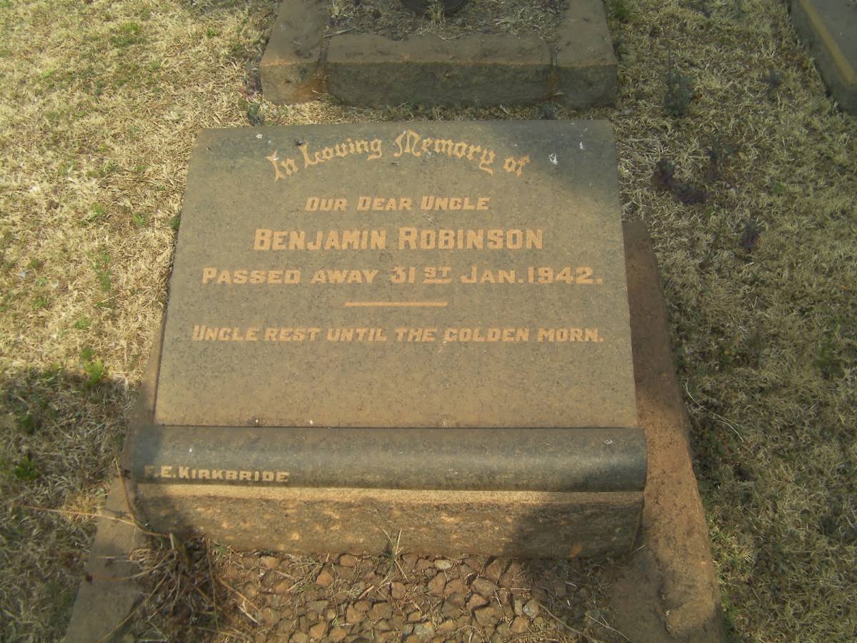 ROBINSON Benjamin -1942