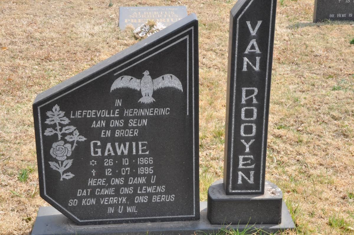 ROOYEN Gawie, van 1966-1995