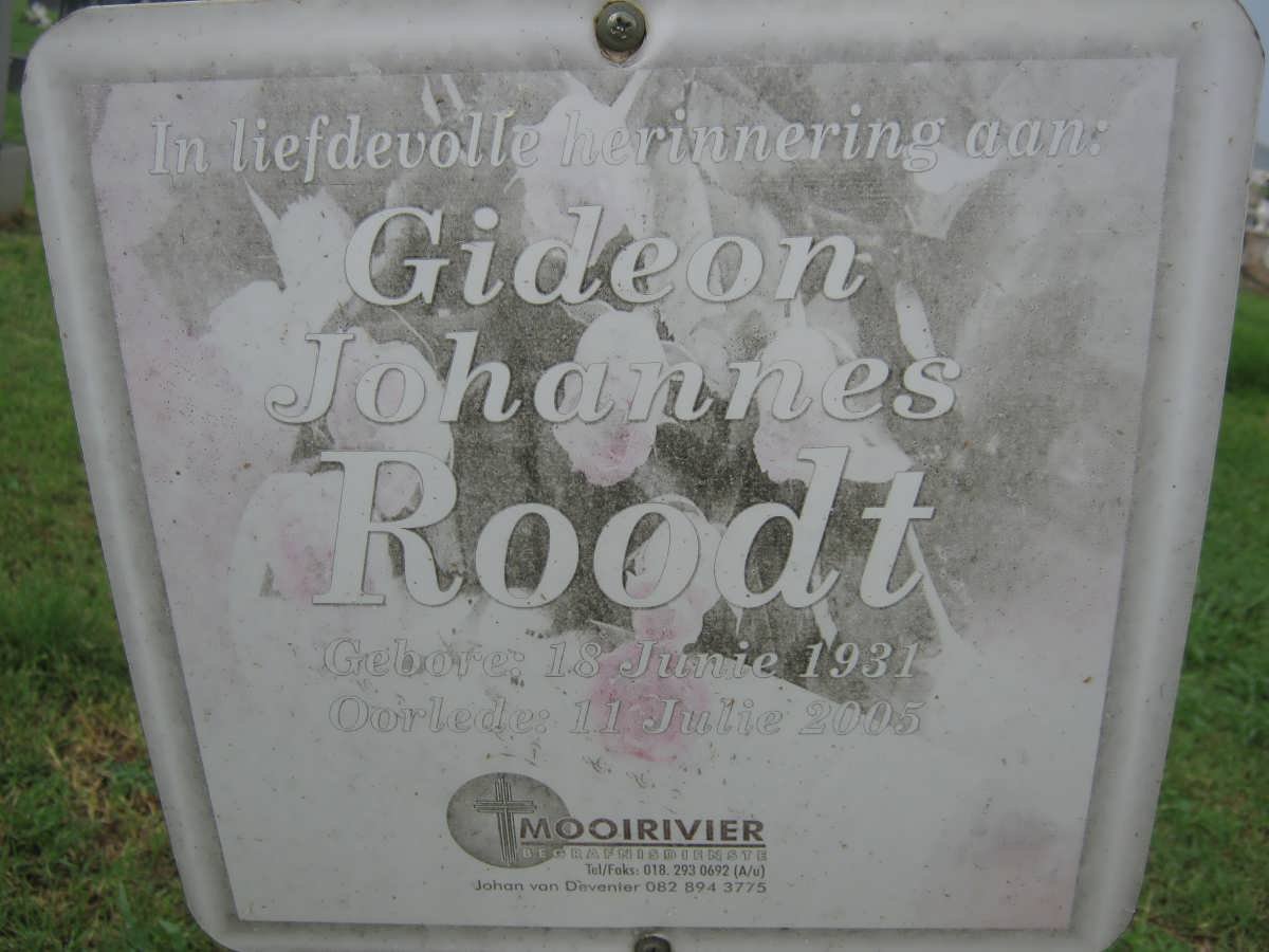 ROODT Gideon Johannes 1931-2005