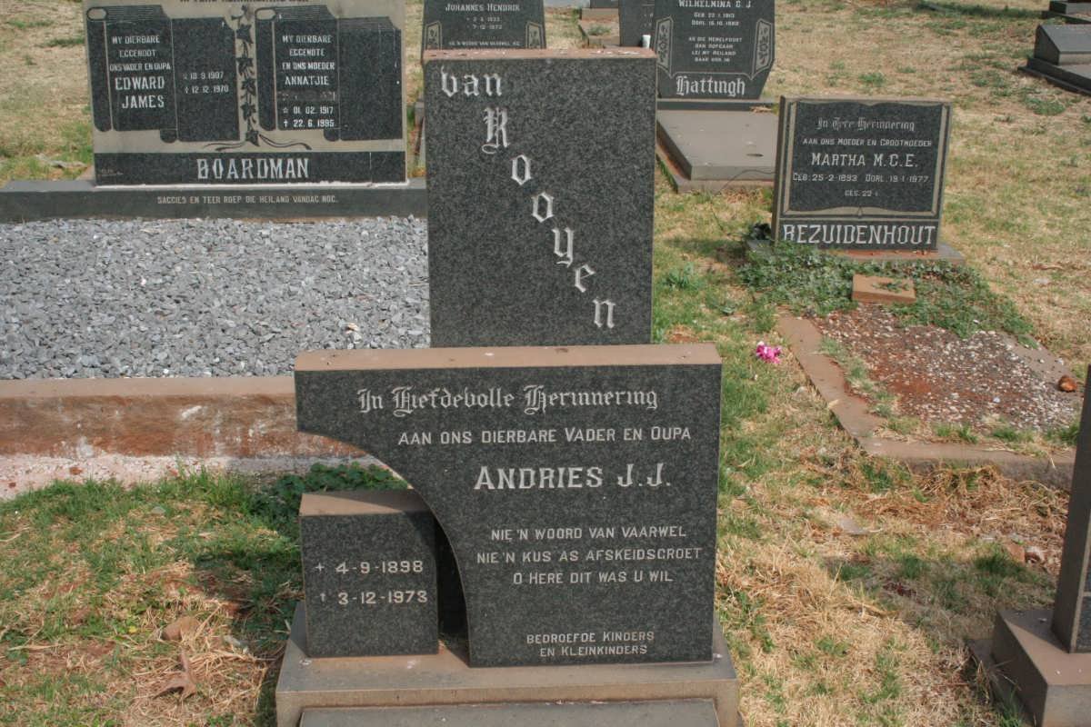 ROOYEN Andries J.J., van 1898-1973