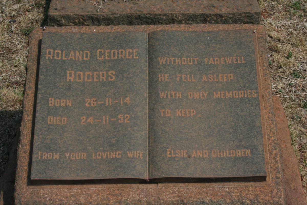 RODGERS Roland George 1914-1952