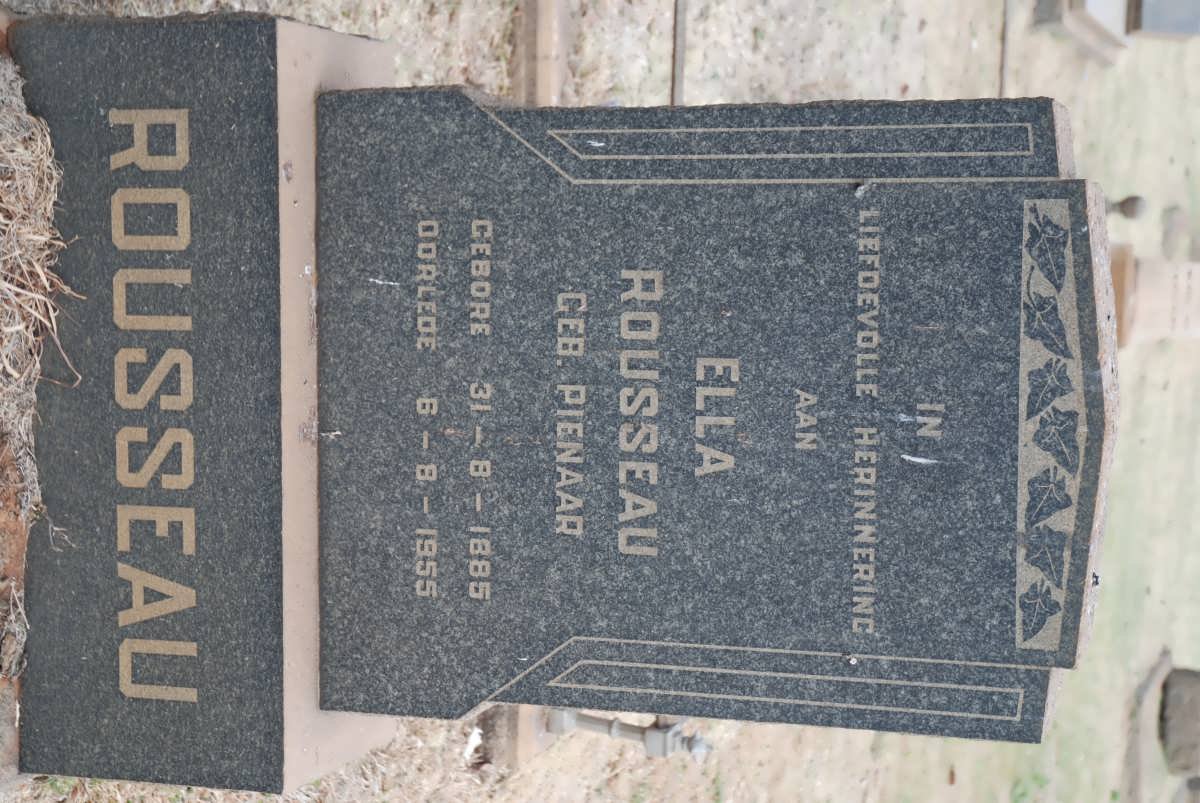 ROUSSEAU Ella nee PIENAAR 1885-1955