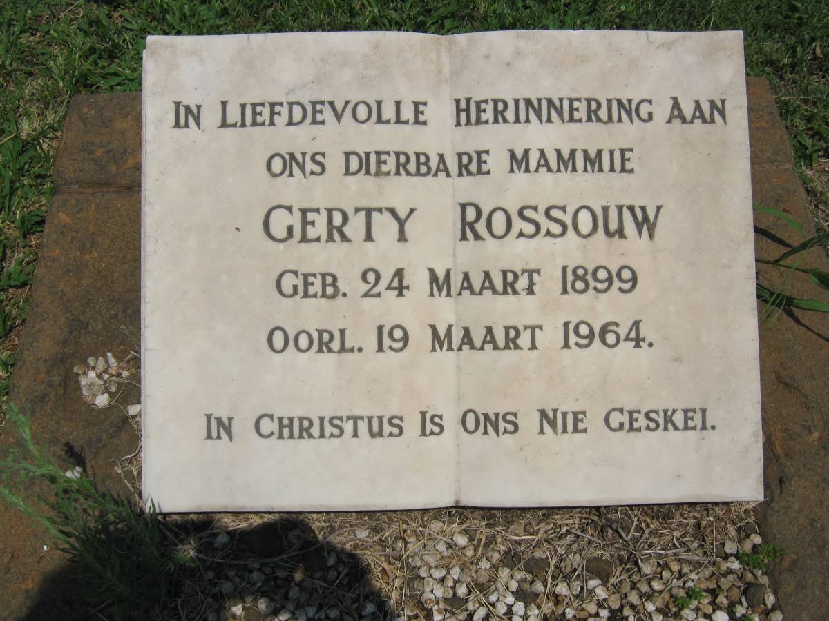 ROSSOUW Gerty 1899-1964