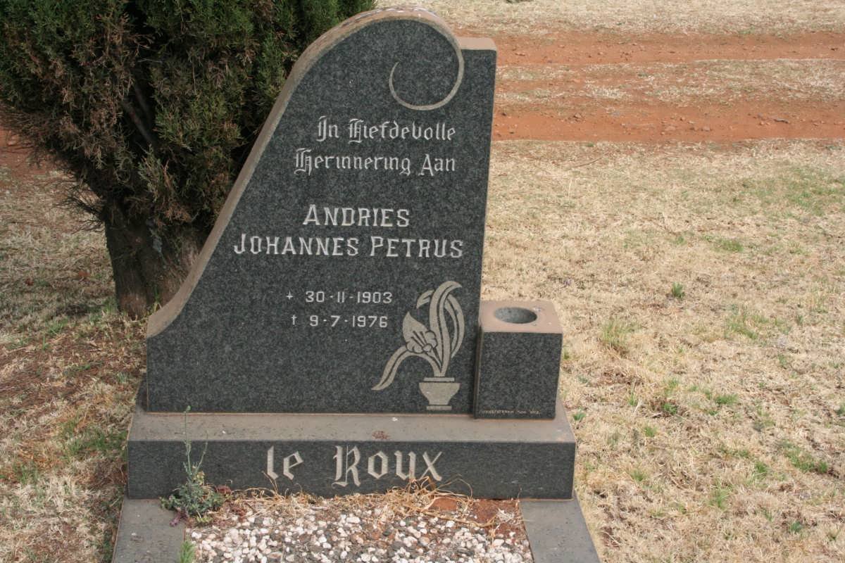 ROUX Andries Johannes Petrus, le 1903-1976
