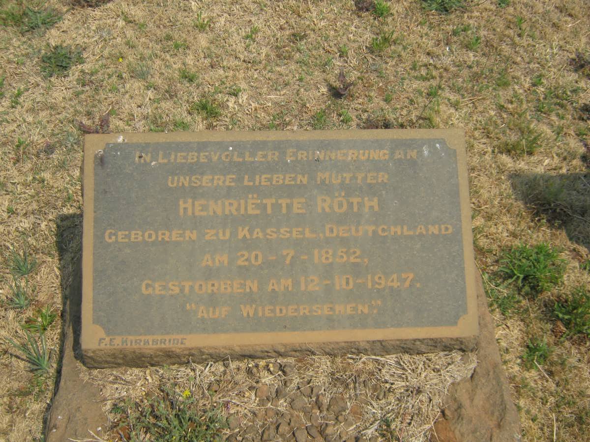 RÖTH Henriëtte 1852-1947
