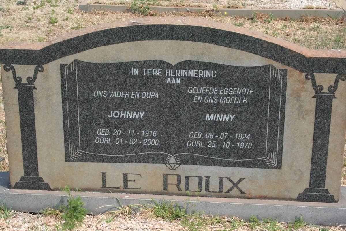 ROUX Johnny, le 1916-2000 &amp; Minny 1924-1970