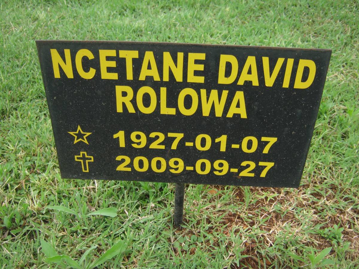 ROLOWA Ncetane David 1927-2009