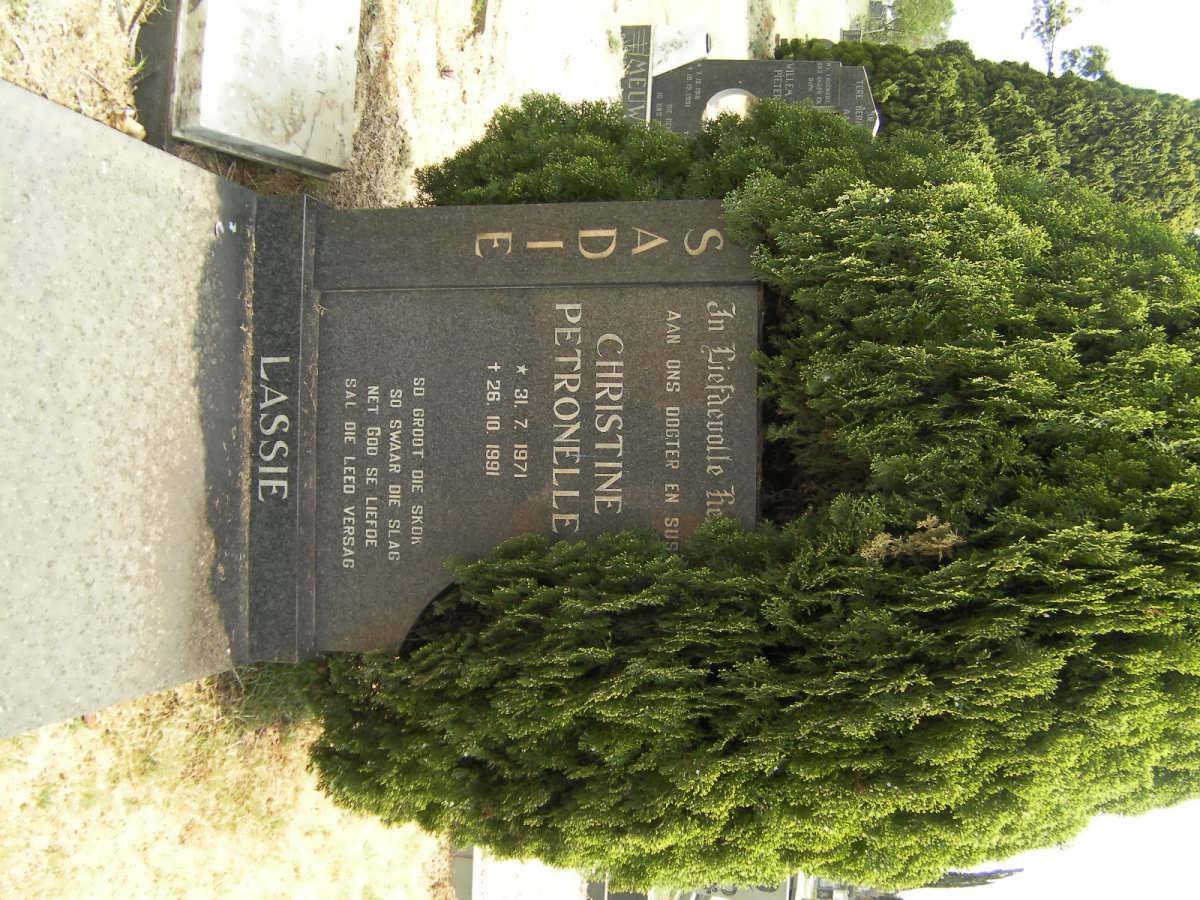 SADIE Christine Petronella 1971-1991