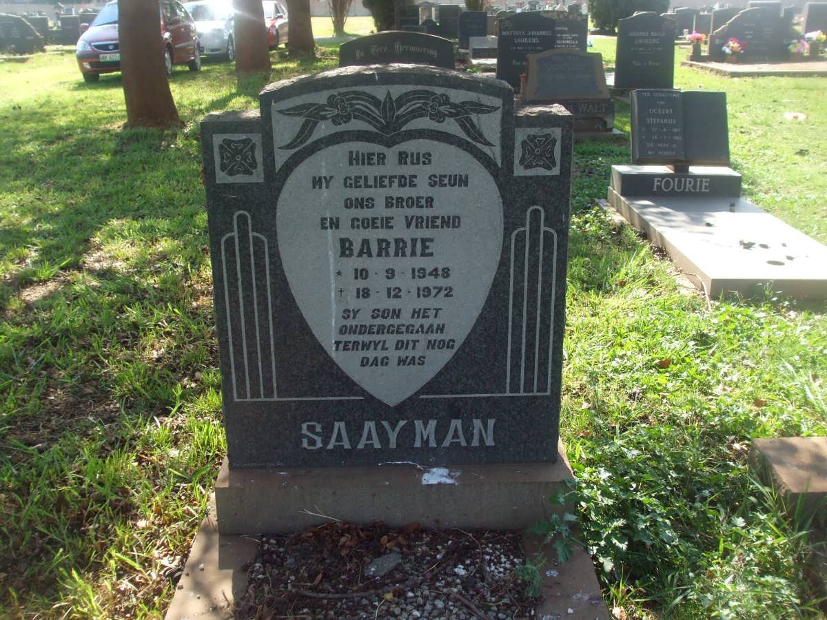 SAAYMAN Barrie 1948-1972