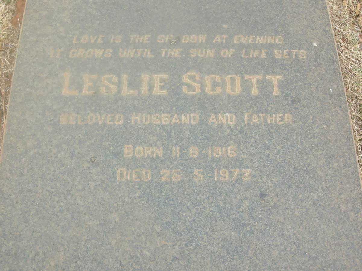 SCOTT Leslie 1916-1973