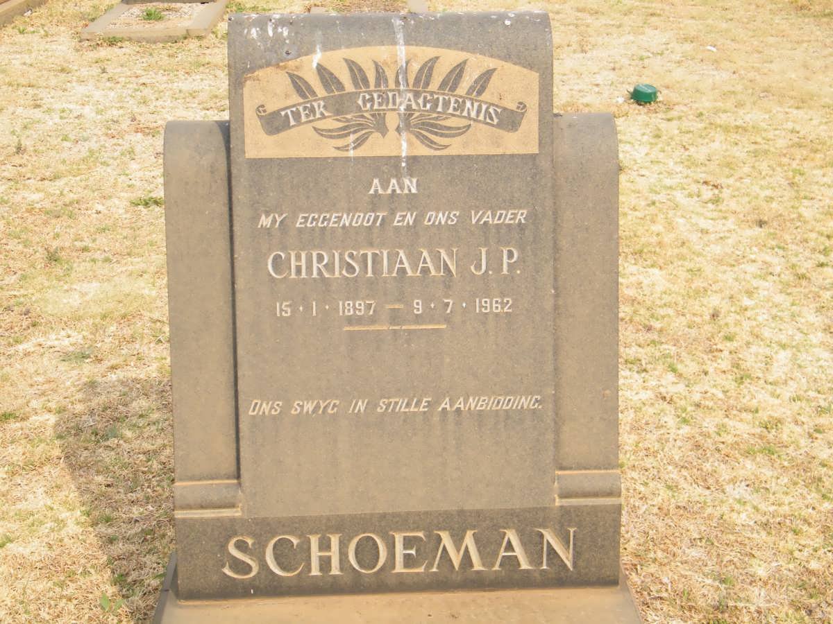 SCHOEMAN Christiaan J.P. 1897-1962