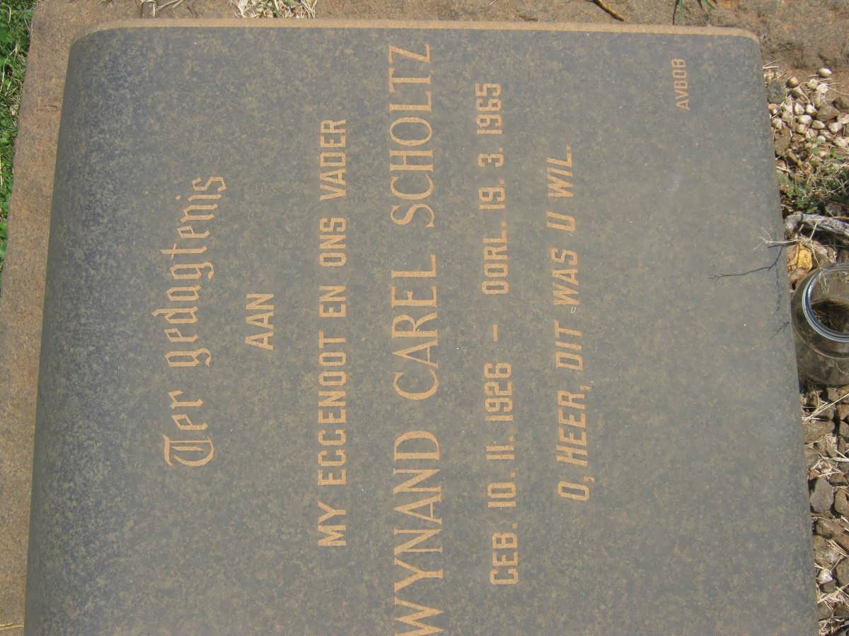 SCHOLTZ Wynand Carel 1926-1965