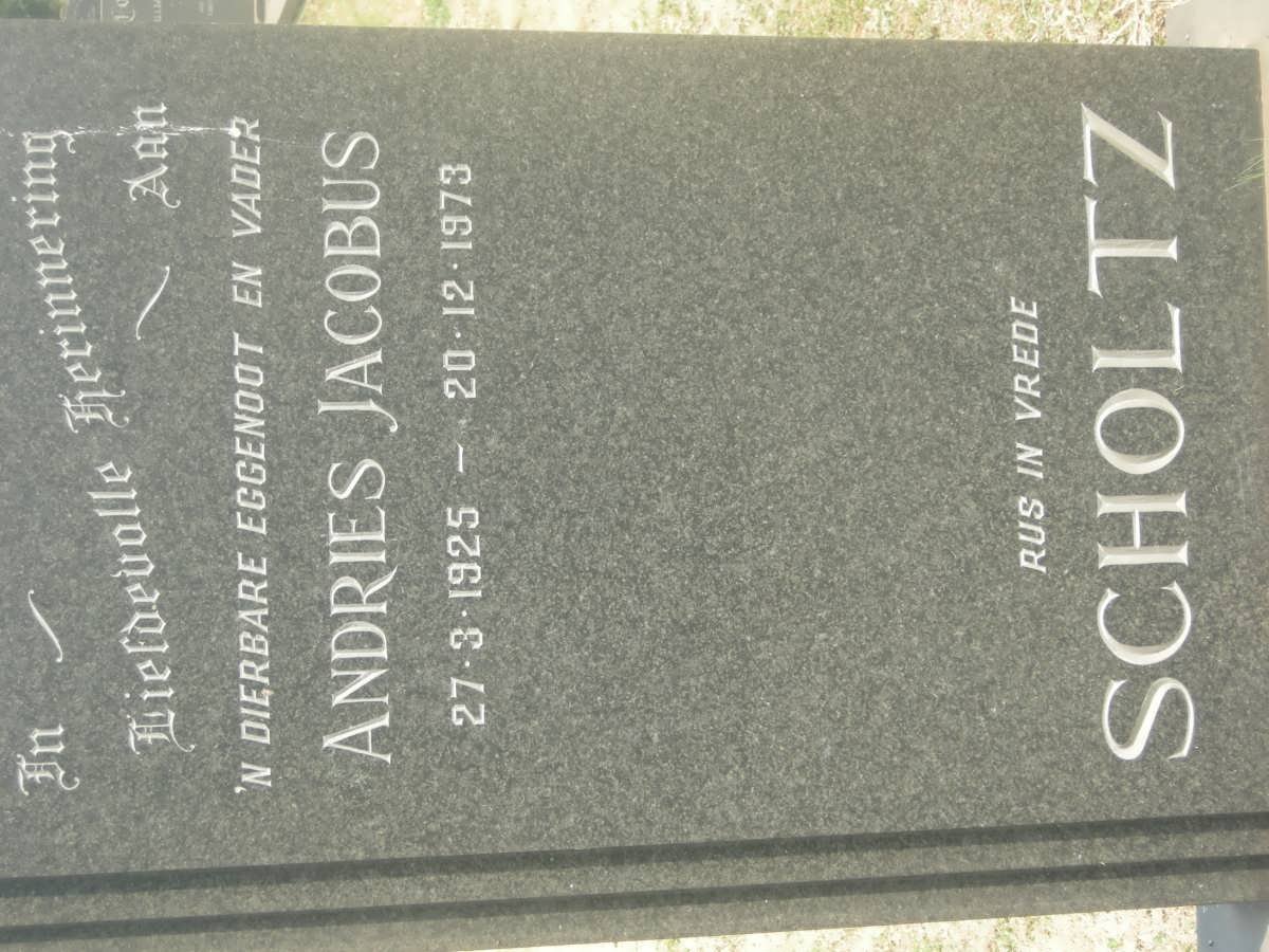 SCHOLTZ Andries Jacobus 1925-1973