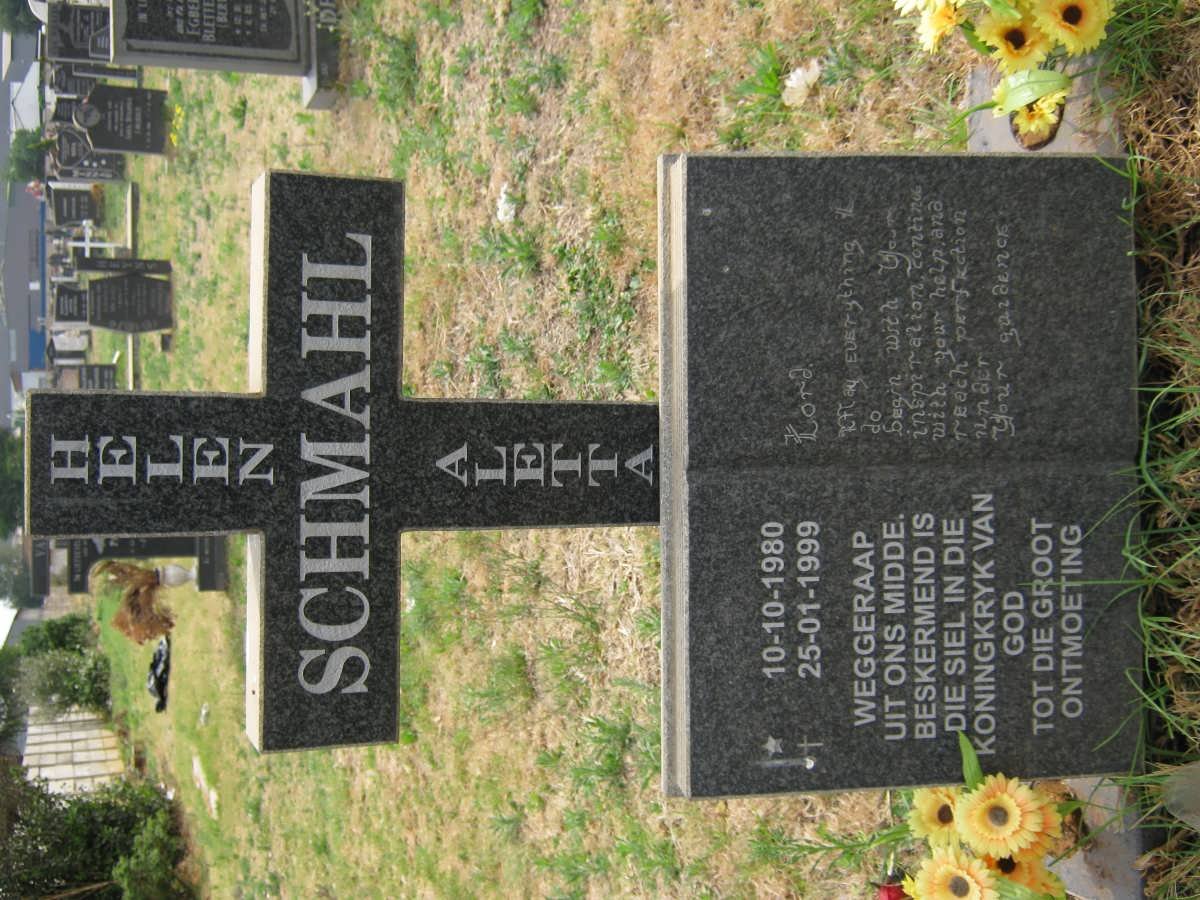 SCHMAHL Helen Aletta 1980-1999
