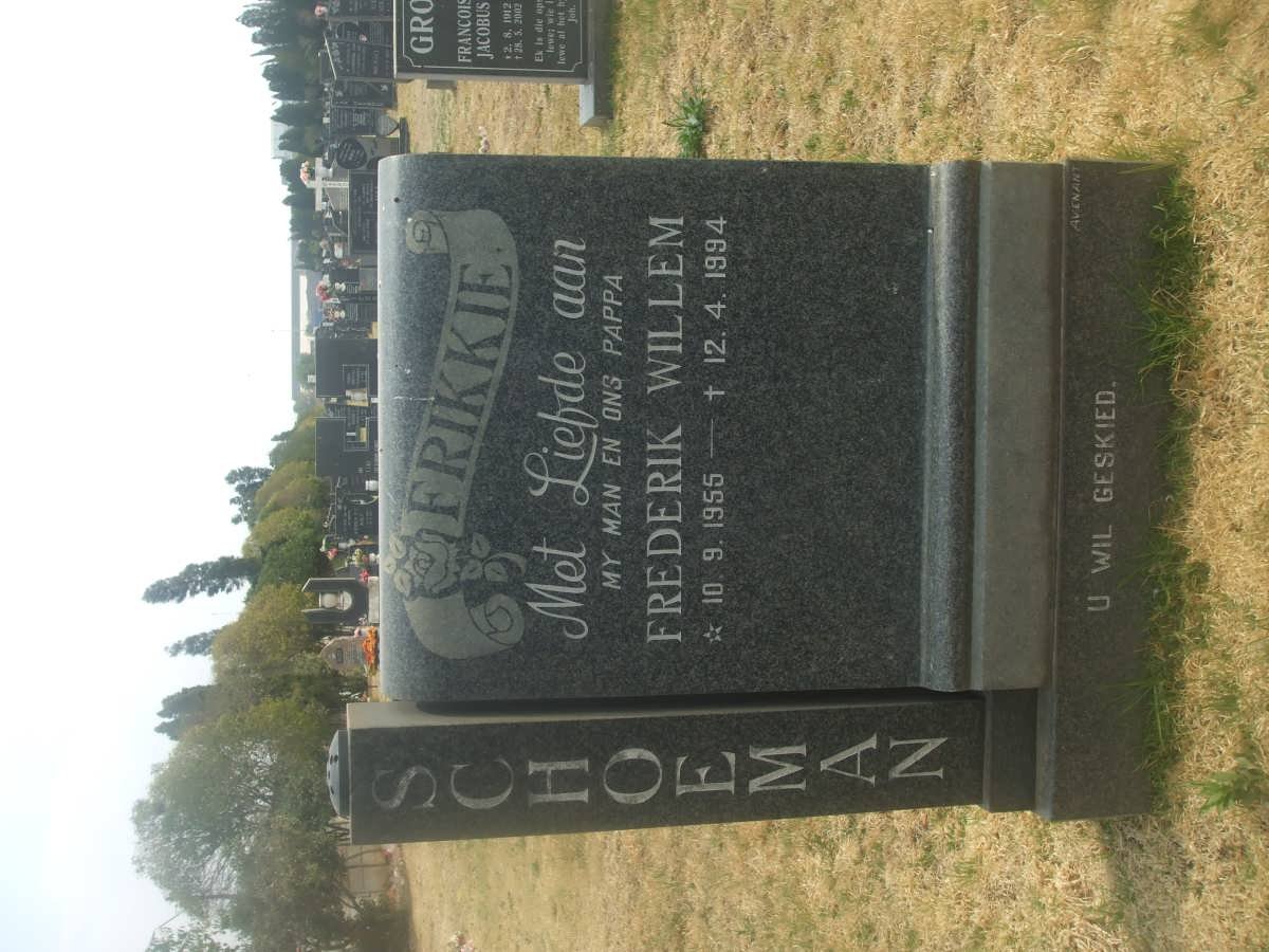 SCHOEMAN Frederik Willem 1955-1994