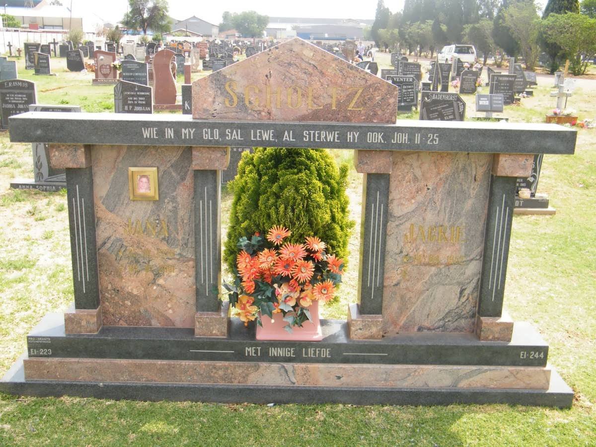 SCHOLTZ Jackie 19?? &amp; Jana 1976-2001