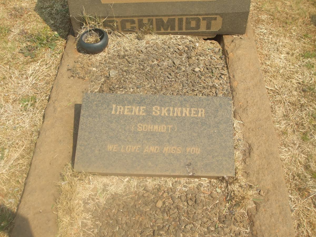 SKINNER Irene nee SCHMIT