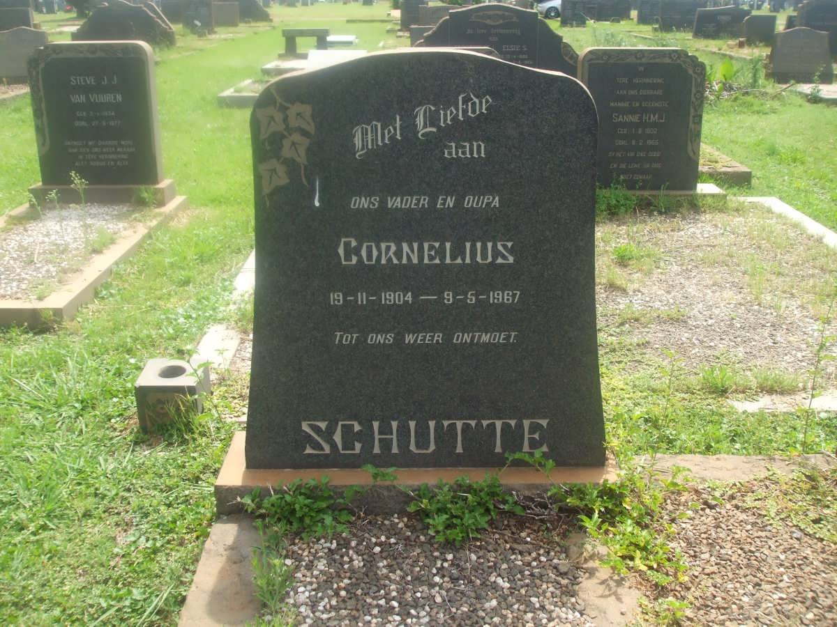SCHUTTE Cornelius 1904-1967