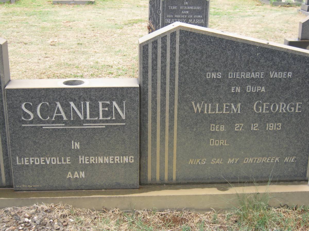 SCANLEN Willem George 1913-