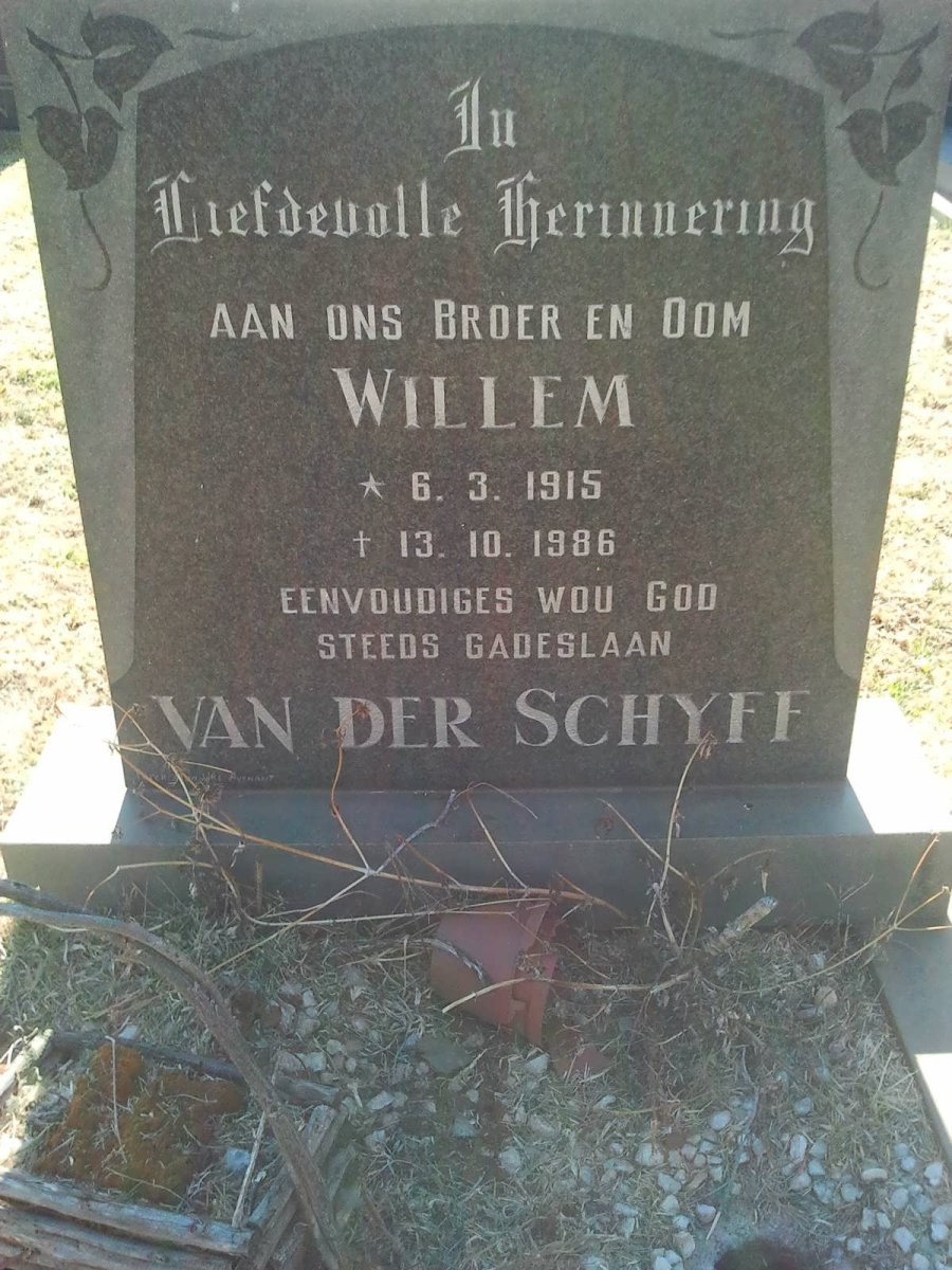 SCHYFF Willem, van der 1915-1986