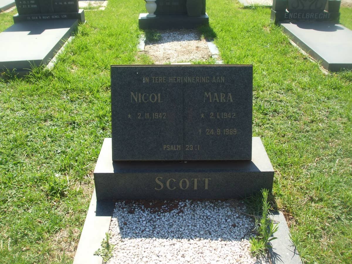 SCOTT Nicol 1942- &amp; Maria 1942-1989