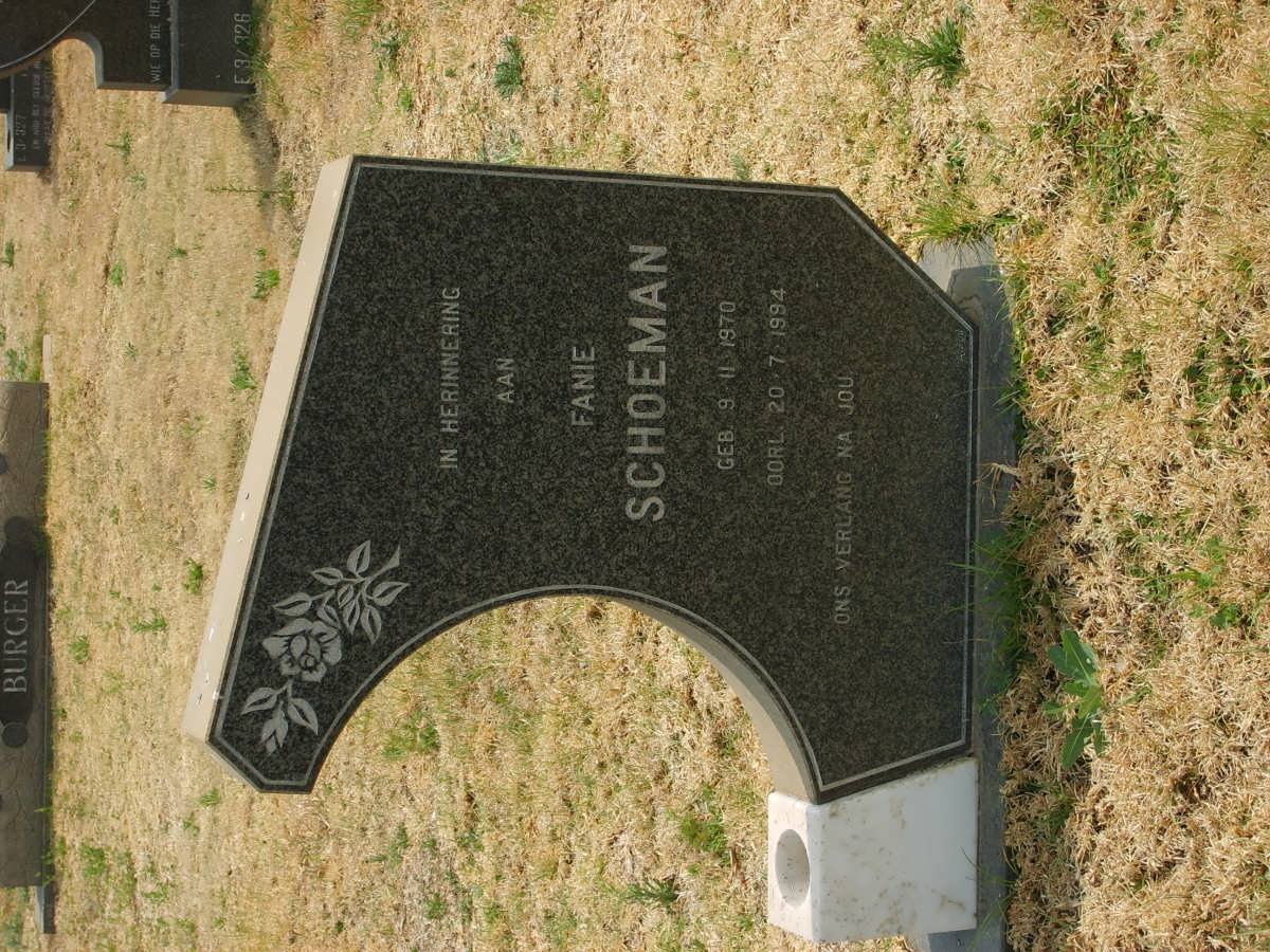 SCHOEMAN Fanie 1970-1994