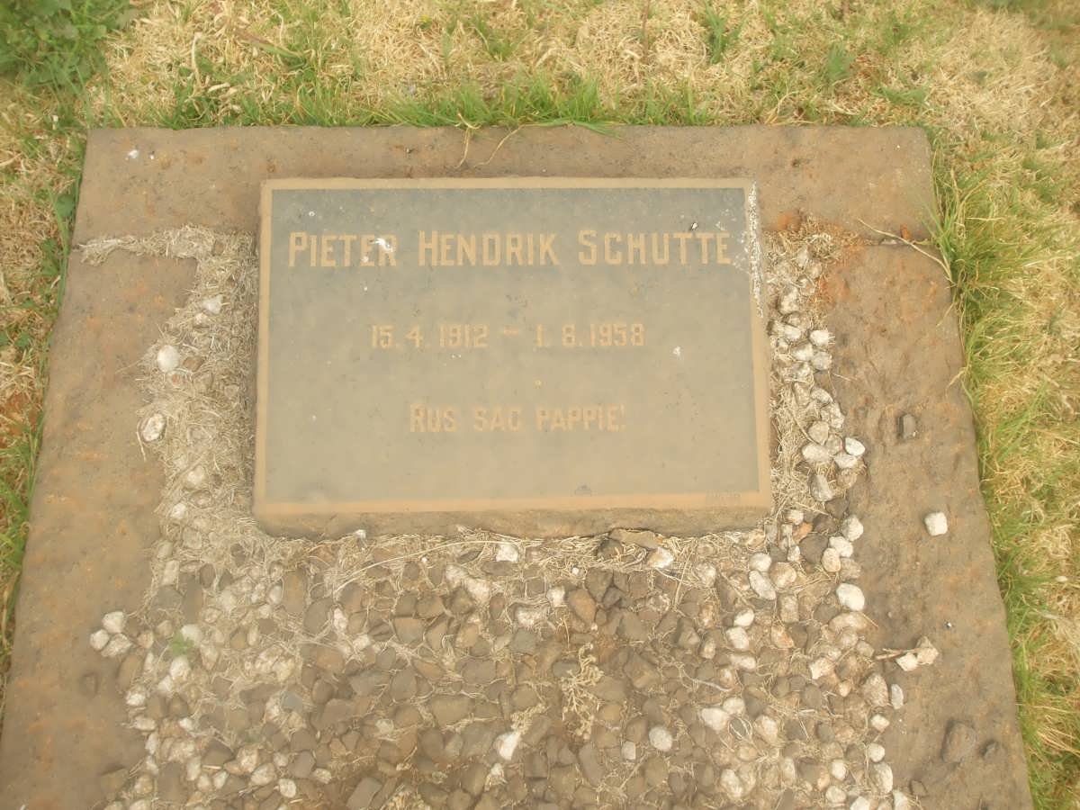 SCHUTTE Pieter Hendrik 1912-1958